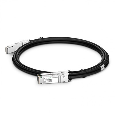200g QSFP56 go 2 × 100g QSFP56 Direct Péitigh Ceangail Copair (DAC), 1. 5-3 m