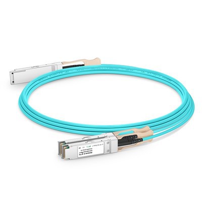 200g QSFP56 go 2x 100g QSFP28 Cábla Optúil Gníomhach (AOC), 1M -20 m